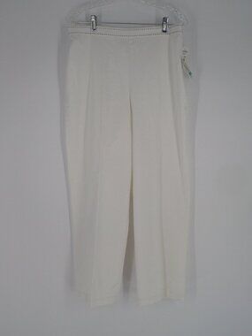 Women's Wide-Leg Cream Pants